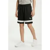 Puma Trainingsshorts "INDIVIDUALRISE SHORTS JR" mit atmungsaktiven Mesh-Einsätzen, feuchtigkeitsableitend, kniefrei
