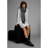 Laura scott Modeschal im trendigen Leopard-Design mit Fransen