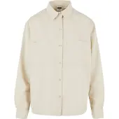 Urban Classics Langarmhemd "Damen Ladies Oversized Twill Shirt"