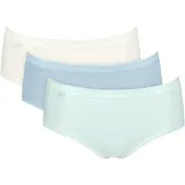 Sloggi Midislip "Basic+ Midi" 3er Pack, perfekter Sitz, besonders weiche Nähte, Cotton-Mix, Multipack