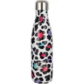 Hype Thermowasserflasche Silber Leopardenmuster | Edelstahl Auslaufsichere Flasche