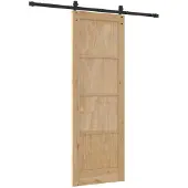 vidaXL Schiebetür ORKDAL 73,5 x 211 cm Massives Kiefernholz