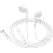 Avizar Mayaxess, USB-C In-Ear Kopfhörer mit Mikro für Galaxy S22, Weiß