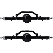 Tlily 2X CNC Aluminiumlegierung D90 Vorderachse Hinterachse für 1/10 RC Crawler RC4WD D90 D110 Gelande II TF2 Yota II Achse Upgrade Teile,2