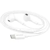 Avizar Mayaxess, USB-C Kabelkopfhörer mit Mikrofon für Galaxy S23, Weiß