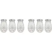 Melitt 6 Stück Ananas-Cocktailgläser, Geprägte Saftgläser für Cocktails und Getränke