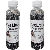 Wella 2X 300G KäTzchen-Toilettenreinigung, Katzenstreu-Deodorant-Perle, Artefakt-Haustiergeruch, Aktivkohle Absorbiert, Katzensand-Gestank-A
