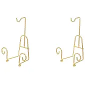 Wella 2X Teetassenhalter, Goldener Tassenhalter, Teeservice-AusstellungsstäNder, Goldener Metall-AusstellungsstäNder für Tassen und Untertassen