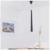 Licht-Erlebnisse Pendelleuchte Modern "Quebeck" Schwarz Metall 3-flammig Hängelampe Wohnzimmer Esszimmer Esstisch
