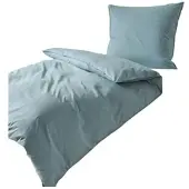 TRAUMSCHLAF Melange Bettwäsche Kissenbezug einzeln 80x80 cm mint