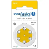 EverActive Pack de 60 piles pour appareil auditif 10 / PR70 -