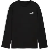 Puma Langarmshirt "ESS NO 1 LOGO LONGSLEEVE TEE B" entspannte Passform, mit Rundhalsausschnitt, ohne Kapuze