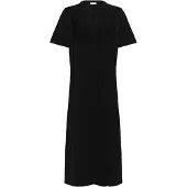 Kaffe Jerseykleid "Damen Jerseykleid KAmiranda", Damen, Gr. M, N-Gr, schwarz (schwarz deep), Obermaterial: 95% Polyester PES. 5% Elasthan EL., Kleider Jerseykleid