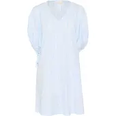 Kaffe Midikleid "Kleid KAbeth", Damen, Gr. 42, N-Gr, blau (nantucket breeze, chalk stripe), Obermaterial: 100% Baumwolle CO., Kleider Midikleid