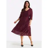 Sheego Spitzenkleid "Webkleid"