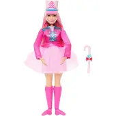 Barbie in: Der Nussknacker, Ballerina-Puppe Daisy mit beweglichen Fußgelenken und Zuckerstangen-Stock, Modepuppe, Weiblich, 3 Jahr(e), Mädchen, 400 mm, Mehrfarbig