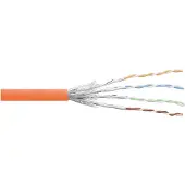 InLine Patchkabel Cat.6 S/FTP (PiMf), orange, AWG27, PVC, CU, 100m, 100 m, Cat6, S/FTP (S-STP), Orange