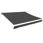 vidaXL Ersatzstoff für Markise Grau 450x300 cm Polyester