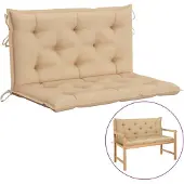 vidaXL Gartenbank-Auflage Beige 100x(50+50)x7 cm Oxford-Gewebe