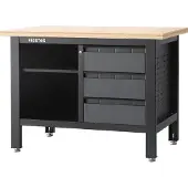Feistos Werkstatteinrichtung Titos 2 Werkbank mit Schubladen 120 cm
