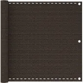 vidaXL Balkon-Sichtschutz Braun 90x500 cm HDPE