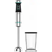 Cecotec Power TitanBlack 1200 XL, Pürierstab, 0,8 l, Eis-Crusher, 1200 W, Schwarz, Silber