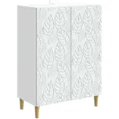 vidaXL Sideboard Weiß 66 x 34,5 x 90 cm Holzwerkstoff