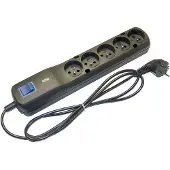 LESTAR LV-530W G-A K.:CZ 1,5M Lestar 5W LV-530WA, surge protector, 1.5m, black