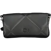 Calvin Klein Schwarze Baumwoll-Handtasche
