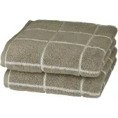 Ross Handtücher "Überkaro 9032", grau (flanell), B:50cm L:100cm, Frottier, Baumwolle, Handtücher, Handtücher, 100% Baumwolle, kariert, in modischen Karo Farben