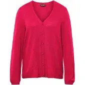 Goldner Strickjacke "Weiche Kaschmirstrickjacke mit V-Ausschnitt" Ohne