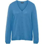 Goldner Strickjacke "Weiche Kaschmirstrickjacke mit V-Ausschnitt" Ohne