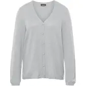 Goldner Strickjacke "Weiche Kaschmirstrickjacke mit V-Ausschnitt" Ohne