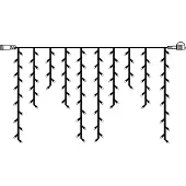 Star Trading 465-38-1, Leichte Dekorationskette, Schwarz, Transparent, IP44, 100 Glühbirne(n), LED, 2,2 W