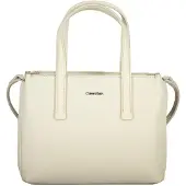Calvin Klein Elegante Beigefarbene Damentasche mit Verstellbarem Schulterriemen
