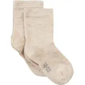 Minymo Kinder Socken "Ankle sock (2-pack)" in Beige | Gr.: 31-34