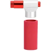 Wella CO2-Fahrradpumpe für FahrräDer, Aluminiumlegierung, Inflator, Fahrradpumpenkopf, -Fahrradpumpe, Kompatibel mit Schrader-Ventil