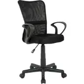 Böttcher-AG Bürostuhl H-298F-2/2122, schwarz, Stoff/Netz, belastbar bis 100 kg