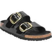 Birkenstock Sandalette ARIZONA BIG BUCKLE, Glattleder, Schwarz, Damen