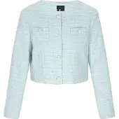 Dreimaster Blazer Frauen Minz-Glitzer