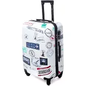 BERTOO Reisekoffer Verona - grünes 3-in-1-Set