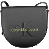 Calvin Klein Moderne schwarze Umhängetasche für Damen mit verstellbarem Riemen
