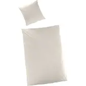 H.G. Hahn-Haustextilien Luxus-Satin Bettwäsche uni Farbe champagner 135x200 cm