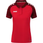 Jako Damen Polo Performance 6322-101 44 - Rot/Schwarz - 44
