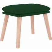vidaXL Fußhocker Dunkelgrün 45x29,5x35 cm Stoff