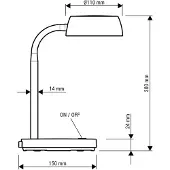 MAUL Tischlampe rot LED MAULabby mit LED Flexarm und Standfuß, 3000 K