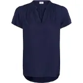 Saint tropez Kurzarm-Bluse BrittaSZ Kurzarm-Bluse Gerade Passform