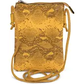StyleBREAKER Mini Bag "Mini Umhängetasche Schlangenleder Optik"