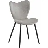 DELUKE Esszimmerstuhl COLON - Stoff Grau 50x58x80 cm | Essstühle Esszimmerstühle Küchenstühle Wohnzimmerstühle