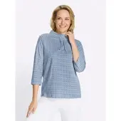 Sieh an! Sweatshirt in bleu-jeansblau-bedruckt | Gr.: 46